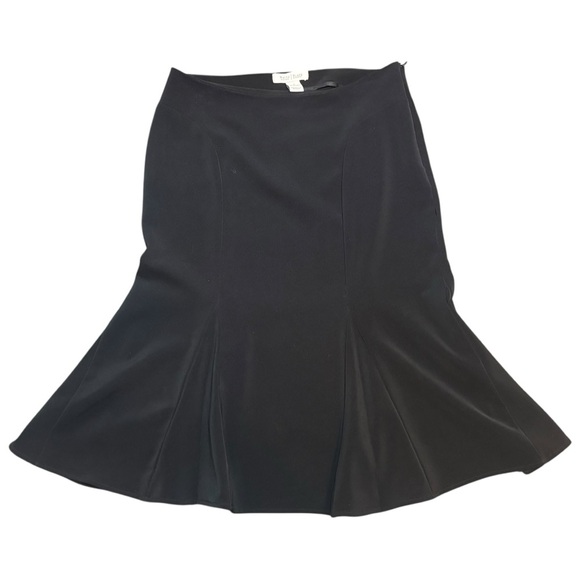 White House Black Market Black Trumpet Skirt Knee-Length size 4‎ small whbm - Picture 1 of 6